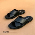 Cross Sandals Black - Image 3